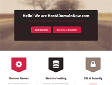 Tablet Screenshot of hostadomainnow.com